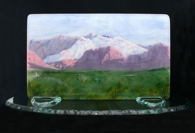 Five layers of glass based on photo taken in St. George, UT.