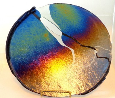 13&quot; diameter; 2 layers of glass